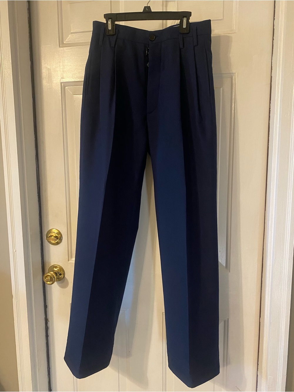 Maison Margiela High Waisted Straight Leg Pleated Trousers